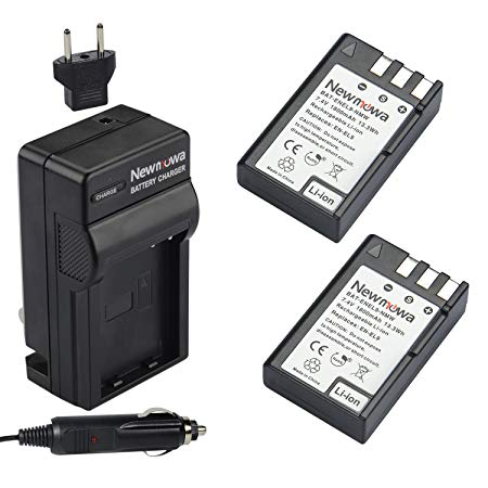 Newmowa EN-EL9 Battery (2-Pack) and Charger kit for Nikon D3000, D5000, D40, D60, D40X