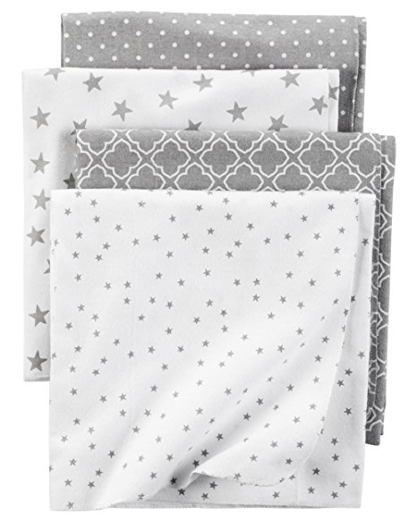 Carter's Flannel Receiving Blankets, Stars