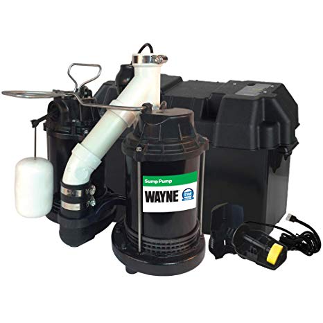 Wayne WSS30V Upgraded Combination 1/2 HP and 12-Volt Battery Back Up System
