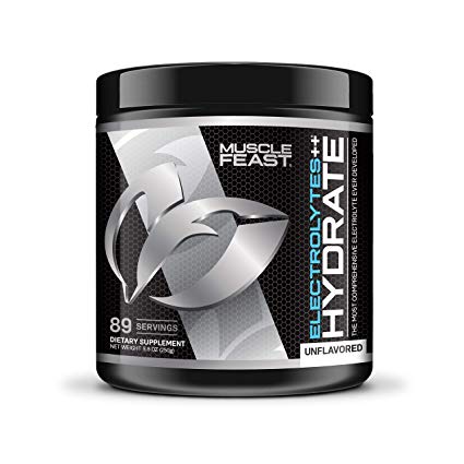 Hydrate w/Electrolytes  TM by Muscle Feast All Natural (250 Grams, Not Flavored)