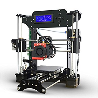 Elepwal 3D Printer, XY100 Desktop High Precision 3D Printer Kit DIY Self Assembly i3 Acrylic Frame with LCD Display Supported ABS/ PLA/ TPU/ Wood/ HIPS/ PVA/ Nylon Filament for Beginners