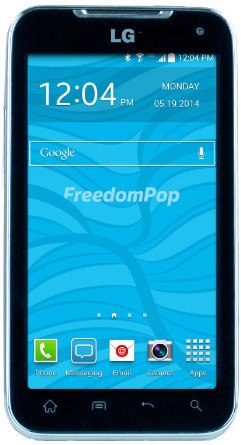 FreedomPop LG Viper Freedom Phone - Black Certified Refurbished