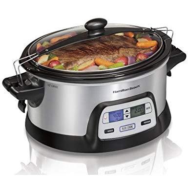 6 Quart Programmable FlexCook Non Stick Slow Cooker ,280 Watts