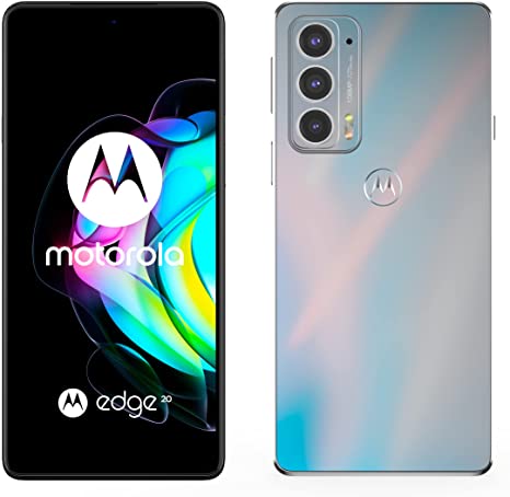 Motorola Edge 20 (6.7 Inch 144Hz HDR10  OLED, Qualcomm Snapdragon 778G, TurboPower, 108 MP Camera, 4000 mAH Battery, Dual SIM, 128 GB, Android 11), Frosted White