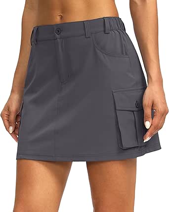 G Gradual Women's Skort 5 Pockets Cargo Skirt Golf Skirts Skorts for Women Casual Summer Hiking