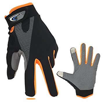 Full Finger Bike Gloves SiFree Wind Stopper Light Silicone Gel for Road Cycling, Mountain Biking, Racing, MTB & BMX Men and Women Mitt