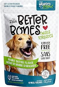 Zeus Better Bones Twists Peanut Butter Flavor, 10 Count (Pack of 1)