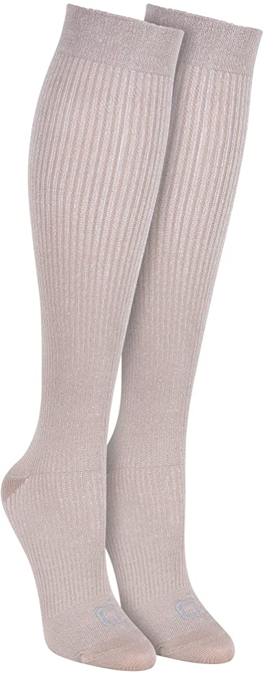 Doctor's Choice Women's Graduated Compression Socks, 8-15 mmhg, Over the Calf, Single & 2 Pair Packs, Medium: Shoe Size 4-10