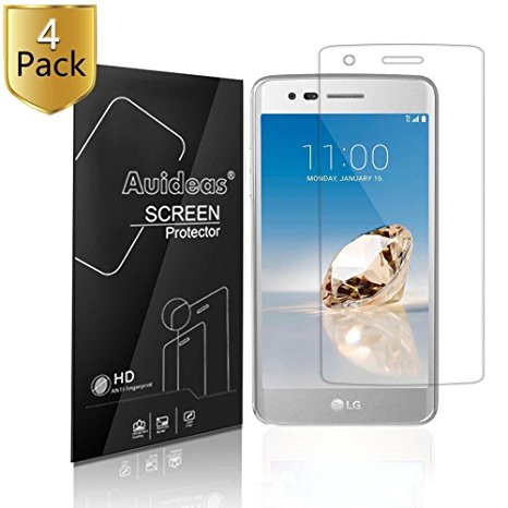 LG Aristo LV3 MS210 K8 2017 Screen Protector,Auideas (4-Pack) LG Aristo LV3 MS210 K8 2017 Screen Protector Film HD Clear Retail Packaging for LG Aristo LV3 MS210 K8 2017