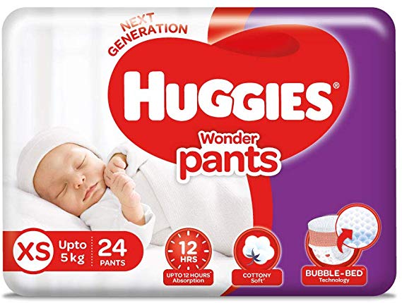 Huggies Wonder Pants Diapers, Extra Small (24 Count)