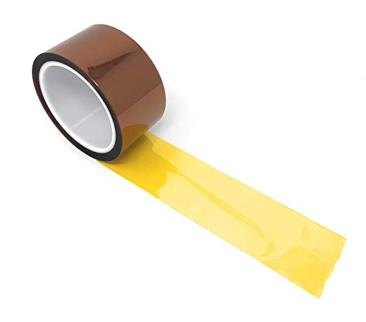 APT, 1 mil Thick Polyimide Adhesive Tape, HighTemperature and Heat Tape, for Masking, Soldering, Electrical, 3D Printer Application. (2"x 36 yds)