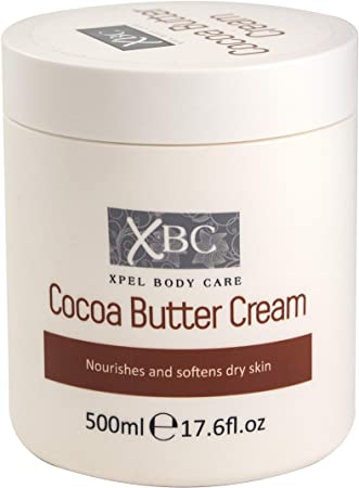 XBC Cocoa Butter Cream (3 x 500ml) Large Tub Nourishes and Softens Dry Skin