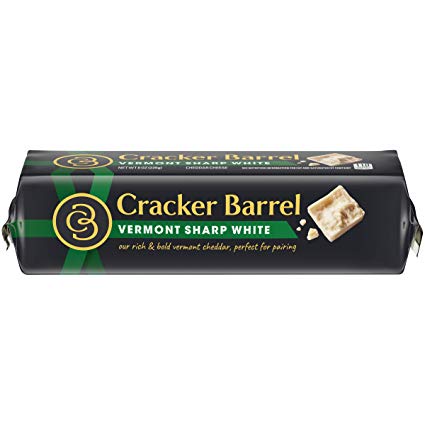 Cracker Barrel Vermont Sharp White Cheddar Cheese (8 oz Block)