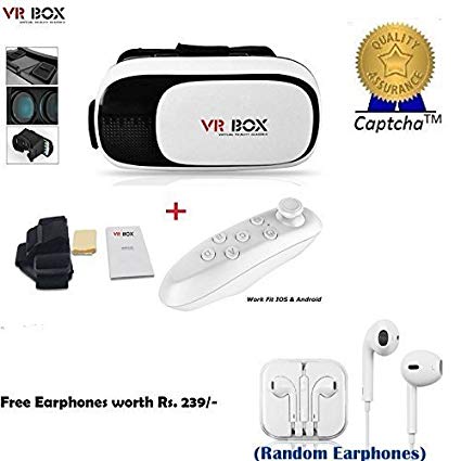 Captcha?? VR Box and Bluetooth Remote Controller with Complimentary Gift(Assorted)