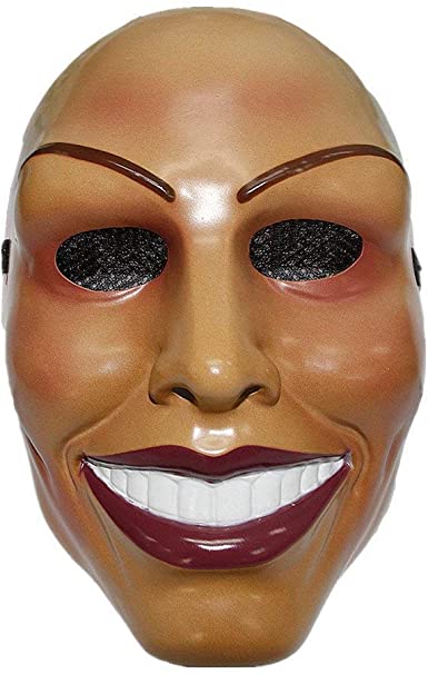 The Rubber Plantation TM 619219291880 The Purge Mask Female Face Design Halloween Fancy Dress, Unisex-Adult, One Size