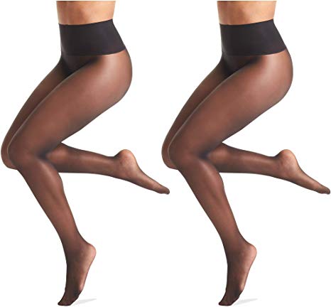 Warner's Women's No Digging Seamless Sheer Tights (2 Pack)