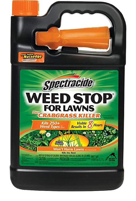 Spectracide Weed Stop For Lawns Plus Crabgrass Killer, Ready-to-Use, 1-Gallon, 4-Pack