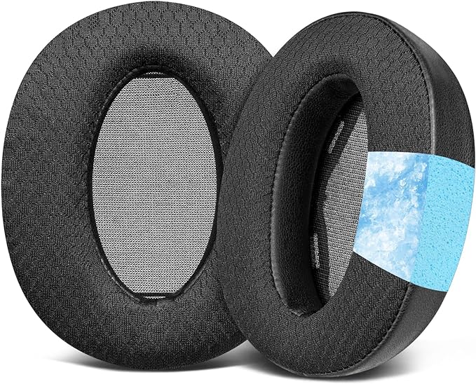 SOULWIT Cooling Gel Replacement Earpads for Sony WH-H910N H910 h.Ear on 3 Wireless Noise-Canceling Headphones, Ear Pads Cushions with Noise Isolation Foam - Black