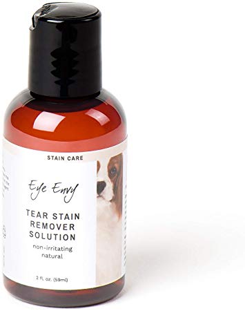 Eye Envy Tear Stain Remover Solution for Dogs|100% Natural,Safe|Recommended by Breeders/Vet/Professional Handlers/Groomers|Contains colloidal Silver|Remove Stains from White/Light Fur,Skin Folds