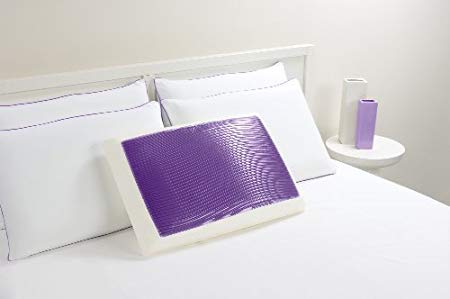 Comfort Revolution Memory Foam & Hydraluxe Gel Bed Pillow, Purple