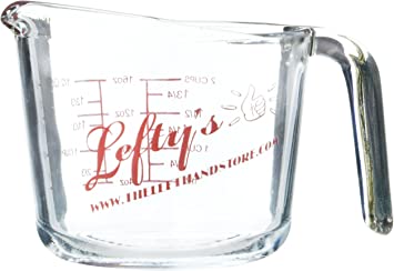 Lefty's Left-Handed 2-Cup Glass Measuring Cup