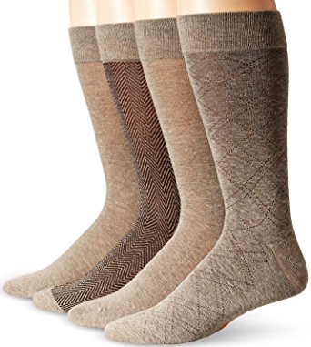 Dockers Men's 4 Pack Herringbone Dress Socks