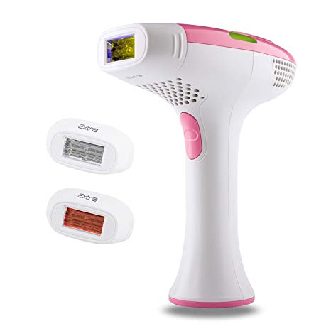 DEESS IPL Hair Removal System Series 2 Plus (GP585) for Men and Women, 3 in 1 [Hair Remover, Acne Clear, Skin Rejuvenation], Speed-up Version Home use,Pink.Wired Design, No Downtime, Gift: Goggles.