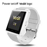 VCALL New U8 Bluetooth Smartwatch Smart Watch Wristwatch Long Battery Life Phone Mate for Samsung Huawei  Android Smart Cell Phones - White