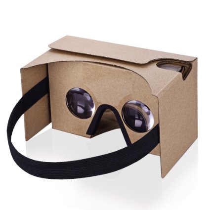 Turbot Cardboard 3D VR Virtual Reality Glasses,Movie Video Game VR Headset