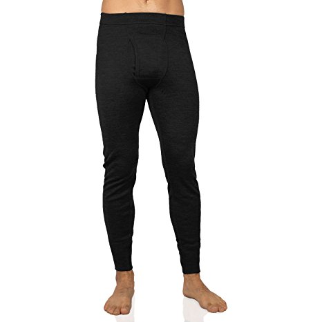 Elementex Merino Wool Men’s Midweight Base Layer Bottom Thermal Pant - Choose Your Color & Size