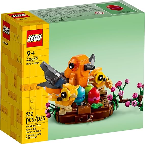 LEGO Bird’s Nest Building Toy Kit, Makes a Great Easter Basket Filler and Easter Gift Idea for Kids, 40639