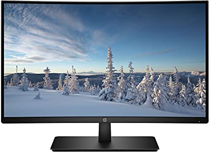 HP 27-inch FHD Curved Monitor (27b, Black)