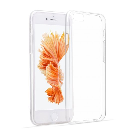 iPhone 6s Plus Case Ailkin 2 Pack Thin Case Cover TPU Rubber Gel Transparent Clear Case for iPhone 6 Plus Silicone Soft Case Compatible with iPhone 6 Plus and iPhone 6s Plus Clear