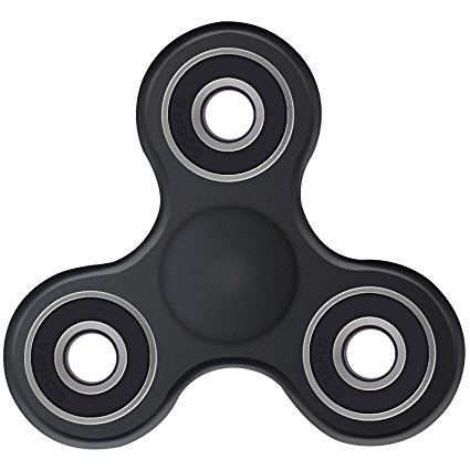 Finger spinner, hand spinner, fidget spinner, Tri Fidget Hand Spinner Toy, Stress Reducer Ultra Durable High Speed Ceramic Bearing Fidget Finger Toy. Valid for adults and children. Relieves stress and anxiety. Black