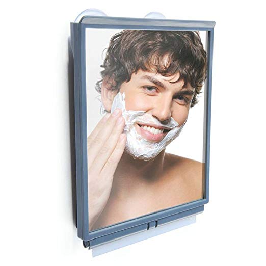 Fogless Shower Mirror with Squeegee by ToiletTree Products. Guaranteed to NEVER fog.