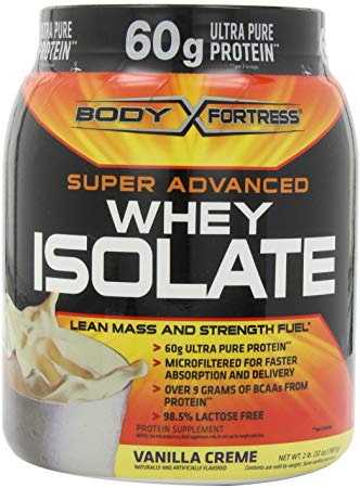 Body Fortress Super Advanced Whey Isolate, Vanilla Creme, 2 Pounds