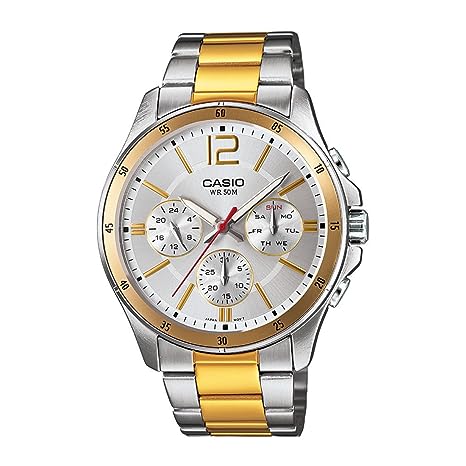 Casio Analog Silver Dial Men's Watch-MTP-1374HSG-7AVIF (A1653)