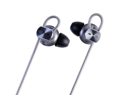 iLepo Active Noise-Cancelling In-ear Headphones Super Bass with Micphone for Smartphone (Grey)