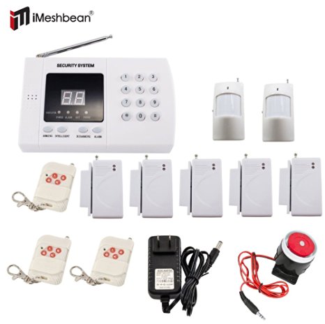 iMeshbean® Wireless PIR Home Security Burglar Alarm System Auto Dialing Dialer K05 99 Zones
