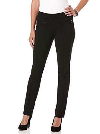 Rafaella Women's Petite Ponte Comfort Slim-Leg Pant