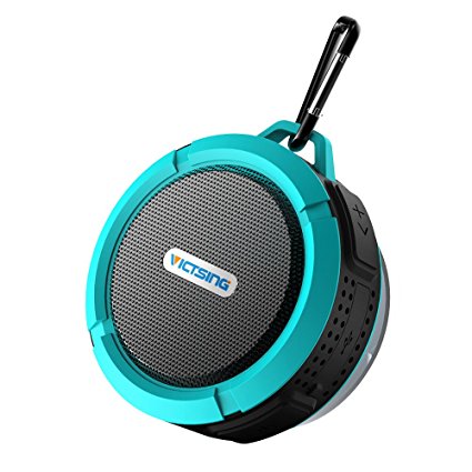 VicTsing® Wireless Bluetooth 3.0 Waterproof Outdoor / Shower Speaker, with 5W Speaker/Suction Cup/Mic/Hands-Free Speakerphone - Blue