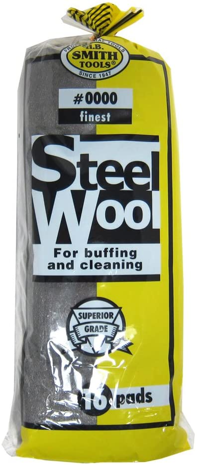 H.b. Smith Tools Steel Wool, 16 Pads (#0000 Finest)