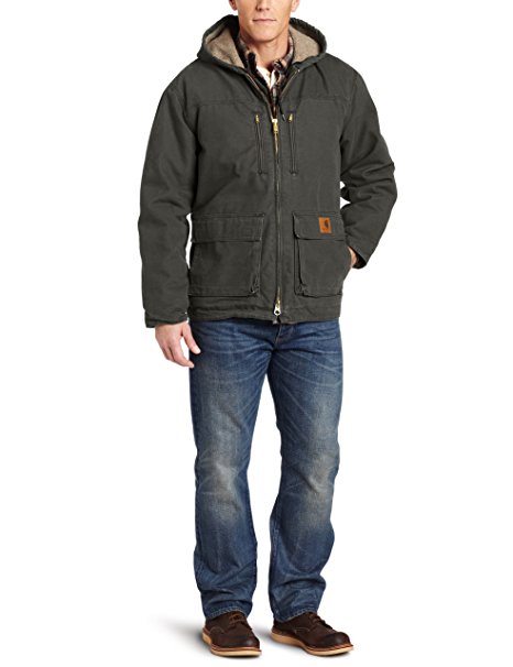 Carhartt Men's Jackson Coat Sherpa Lined Sandstone C95