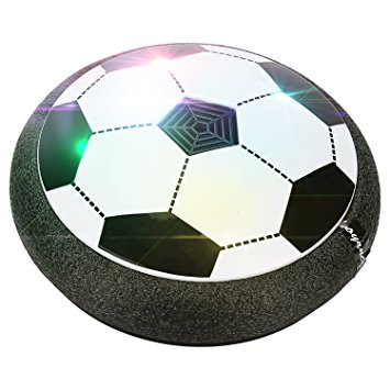 Hover Ball- Victostar Air Power Soccer Sport Training Football with Foam Bumper and Colorful LED Lights for Indoor Outdoor Games