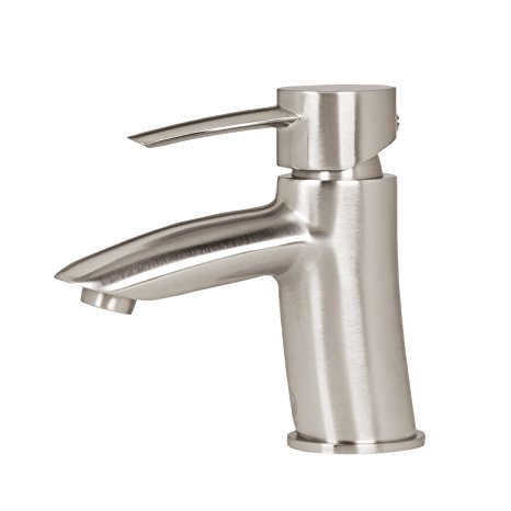 VIGO Bova Single Lever Basin Bathroom Faucet, Brushed Nickel