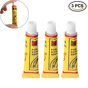 IYSHOUGONG 3 Pcs Bicycle Tire Repair Glue Road Mountain Bike Tyre Inner Tube Puncture Repair Cement