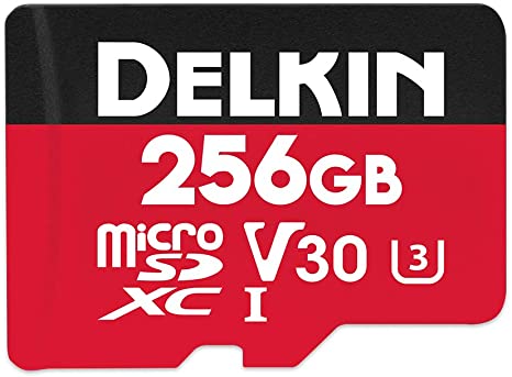 Delkin Devices 256GB Select microSDXC UHS-I (U3/V30) Memory Card (DDMSDR500256)