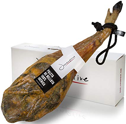 Iberico Ham Acorn-fed (Shoulder) - 100% Pure Iberico Breed 4-4.5 Kg | Spanish Jamon Pata Negra (Paleta 100% Iberica Pura de Bellota)