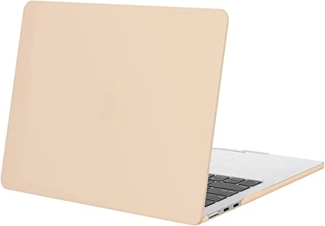 MOSISO Compatible with MacBook Air 13.6 inch Case 2022 Release A2681 M2 Chip with Liquid Retina Display & Touch ID, Protective Plastic Hard Shell Case Cover, Apricot