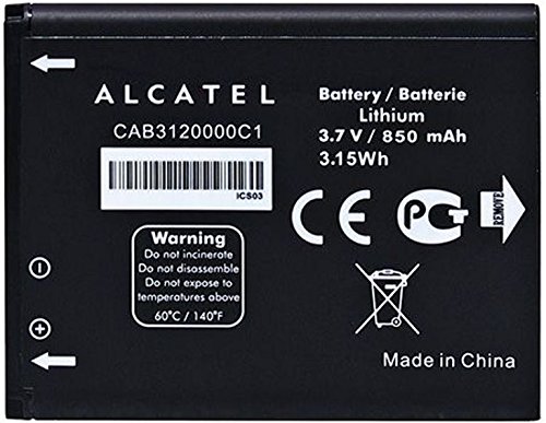 Alcatel BTR510AB Battery CAB3120000C1 510A Original OEM - Non-Retail Packaging - Black
